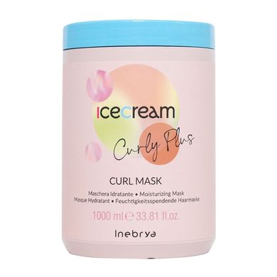 Inebrya Ice Cream Curly Plus Curl Mask Маска для кудрявых и химически завитых волос 1000 мл