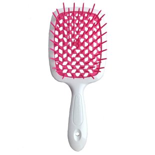 Janeke SUPERBRUSH-small WHITE/FUCHSIA. Расческа. арт 56SP234 FUX