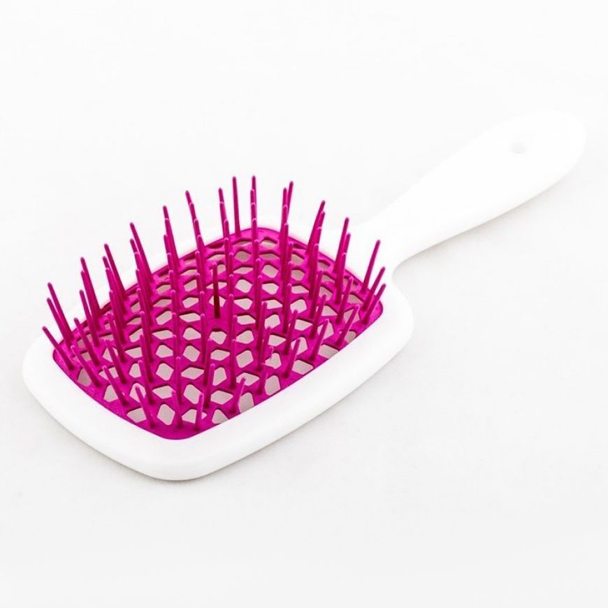 Janeke SUPERBRUSH-small WHITE/FUCHSIA. Расческа. арт 56SP234 FUX
