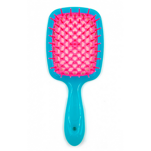 Janeke SUPERBRUSH TURQUOISE/PINK. Расческа. арт 86SP226 AR