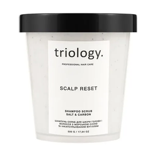 Шампунь скраб для кожи головы и волос Triology Scalp Reset Shampoo Scrub Salt & Carbon