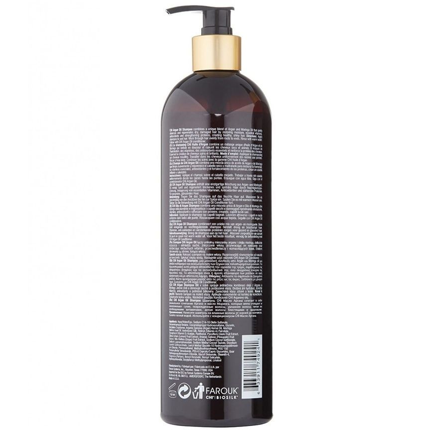 Відновлюючий шампунь CHI Argan Oil Plus Moringa Oil Shampoo 340 мл