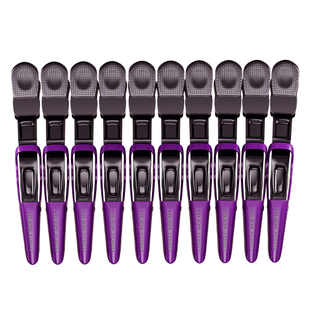 Hair Expert Clip Зажими-крокодили, х10, Фіолетові