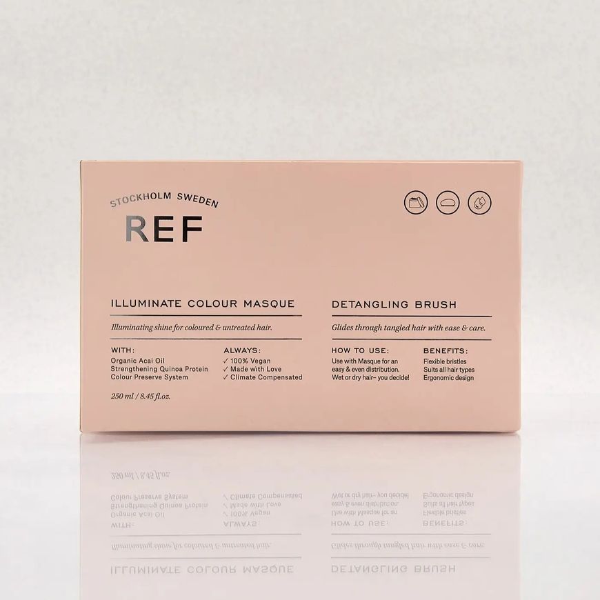 REF Illuminate Colour Promo Box (Masque & Detangling Brush) Промо бокс для блеска окрашенных волос