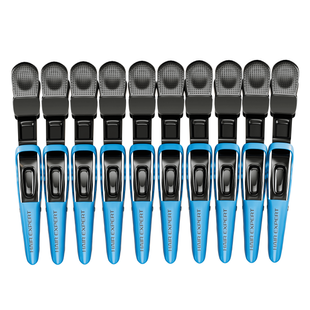 Hair Expert Clip Зажимы-крокодилы, х10, Синие