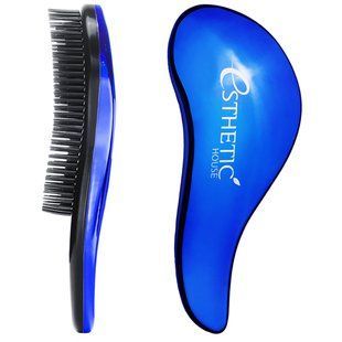 Esthetic House Hair Brush For Easy Comb Blue Расческа для легкого распутывания и разглаживания 18*7 см, синяя