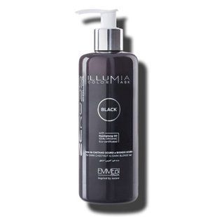 Emmebi Italia Illumia Color Mask Black, Маска сяюча тонуюча 300 мл
