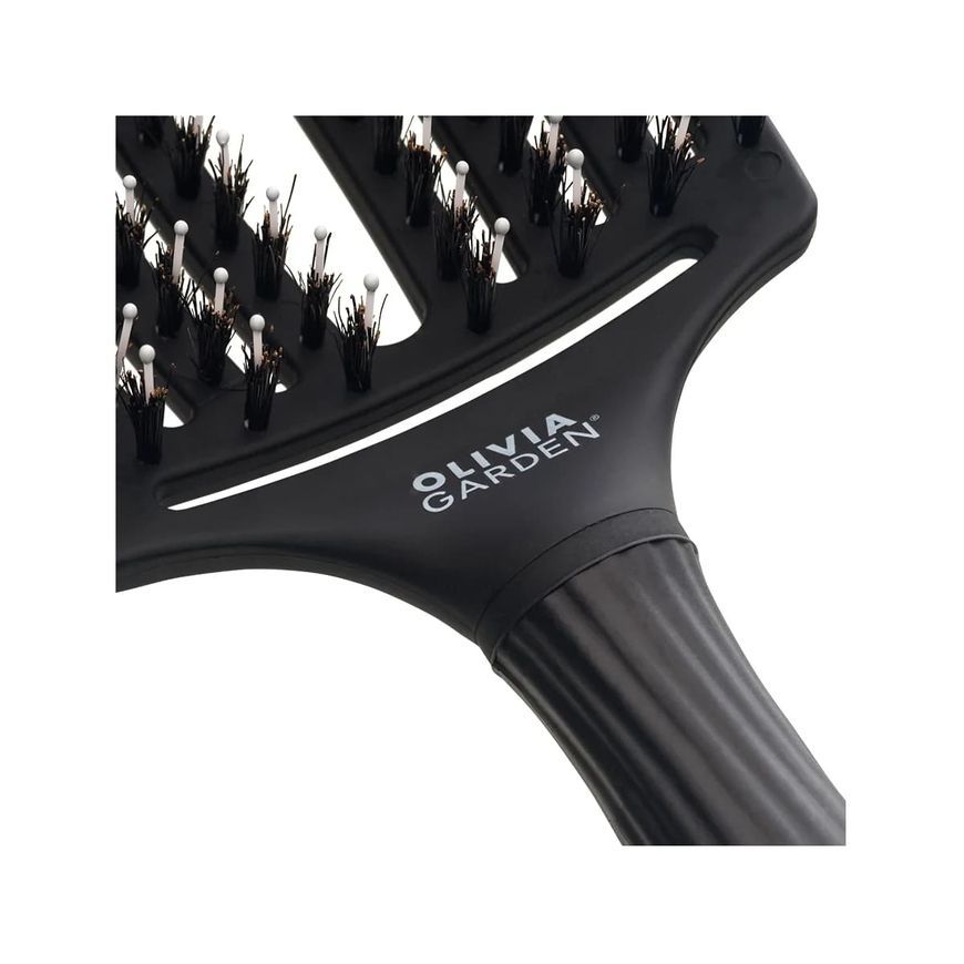 Olivia Garden Щітка масажна Finger Brush Large, Black