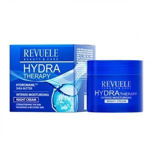 Крем для обличчя нічний інтенсивно зволожуючий REVUELE Hydra Therapy Night Cream