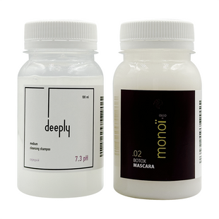 Ботекс Fox Monoi + Deeply Medium Cleansing Shampoo 7.3 pH 100+100 мл