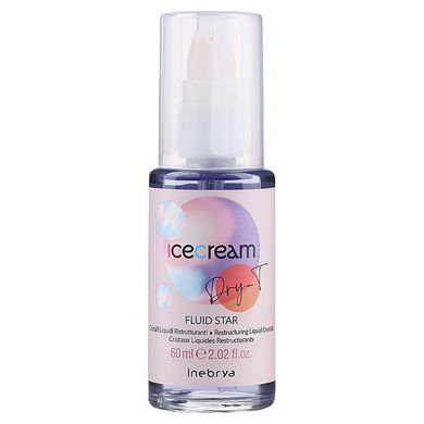 Inebrya Ice Cream Dry-T Fluid Star Restructuring Liquid Crystals Mango Манго-флюїд рідкі кристали 60 мл