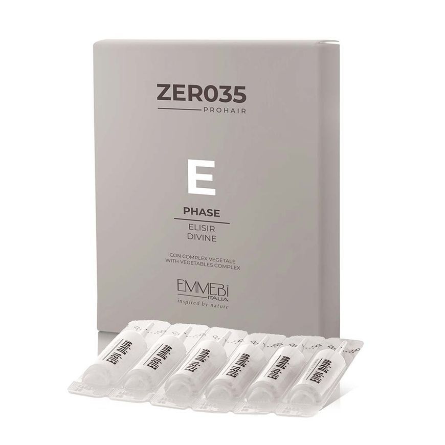 Emmebi Italia Zer035 Pro Hair Elisir Addivito Multifunzionale, Ампули чудодійний еліксир 12x4 мл