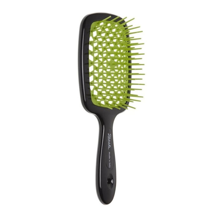 Janeke SUPERBRUSH BLACK/GREEN. Гребінець. 71SP226VER