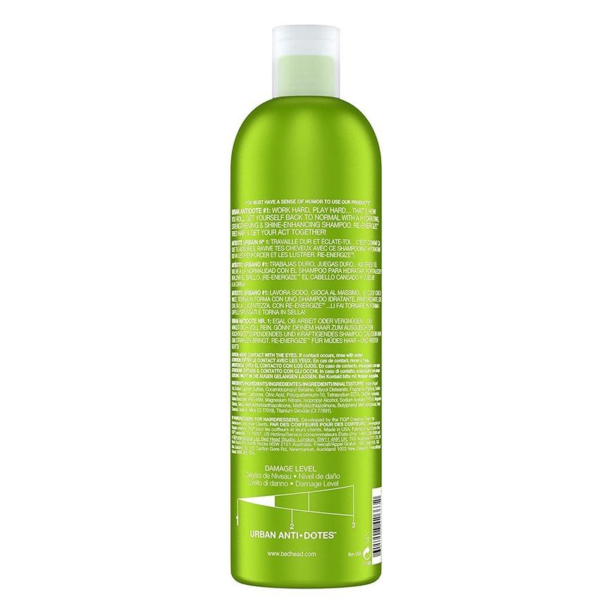 Tigi Bed Head Urban Antidotes Re-Energize CONDITIONER бальзам для ежедневного использования 750 мл